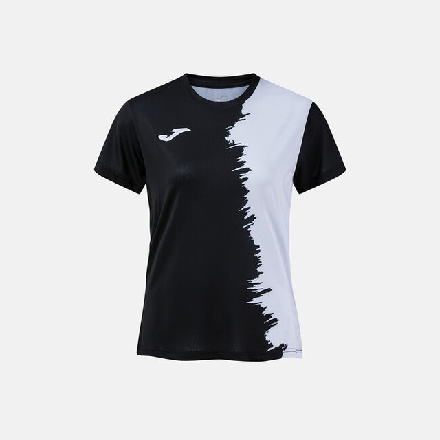 Дамски тениска CITY III SHORT SLEEVE T-SHIRT тъмно морско синьо - черно бяло