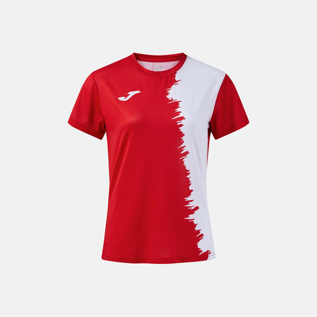 Дамски тениска CITY III SHORT SLEEVE T-SHIRT тъмно морско синьо - червено бяло