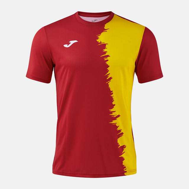 Тениска CITY III SHORT SLEEVE T-SHIRT тъмно морско синьо - червено жълто
