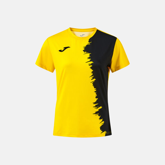 Дамски тениска CITY III SHORT SLEEVE T-SHIRT тъмно морско синьо - жълто черно