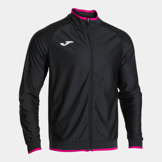 COMBI PREMIUM FULL ZIP SWEATSHIRT BLACK FLUOR PINK BLACK