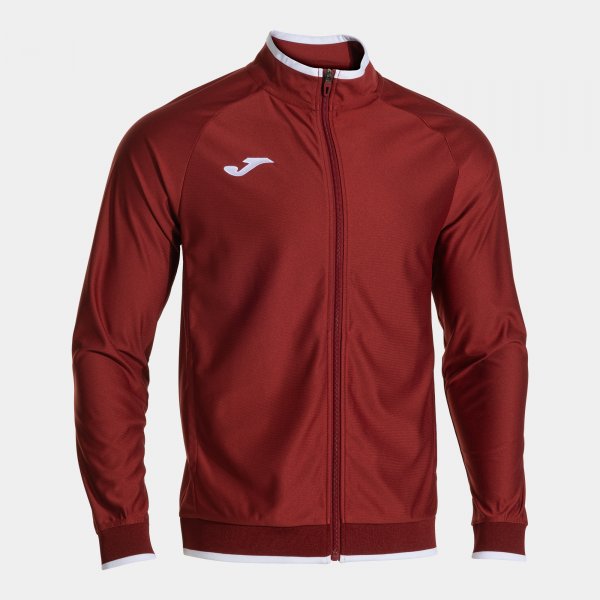 VICTORY II FULL ZIP SWEATSHIRT BURGUNDY WHITE BURGUNDY