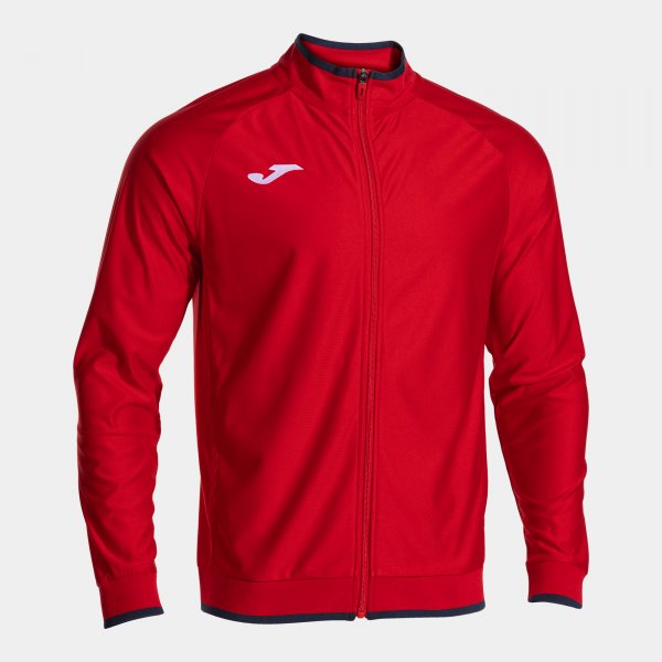 Суичър с цип COMBI PREMIUM FULL ZIP SWEATSHIRT червено морско синьо