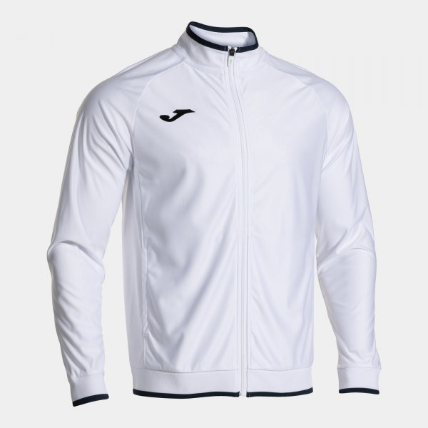 Суичър с цип COMBI PREMIUM FULL ZIP SWEATSHIRT бяло морско синьо