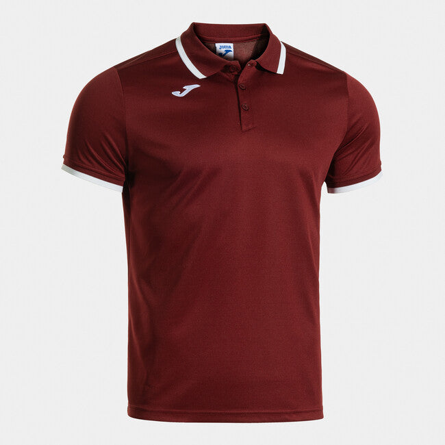 COMBI PREMIUM SHORT SLEEVE POLO BURGUNDY WHITE BURGUNDY