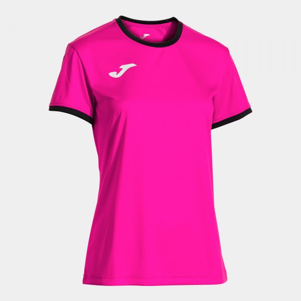 Дамски фланелка / тениска COMBI PREMIUM SHORT SLEEVE T-SHIRT флуоресцентно розово черно