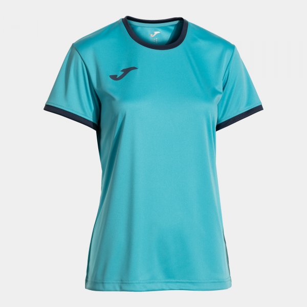 COMBI PREMIUM SHORT SLEEVE T-SHIRT FLUOR TURQUOISE NAVY BLUE FLUOR TURQUOISE