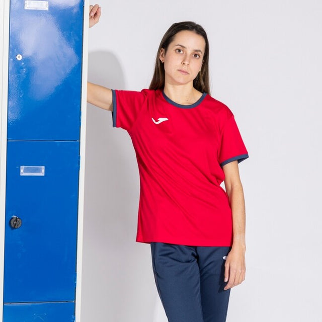 Дамски фланелка / тениска COMBI PREMIUM SHORT SLEEVE T-SHIRT червено морско синьо