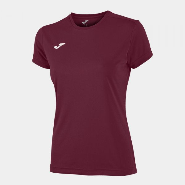 Дамски тениска с къс ръкав COMBI WOMAN SHORT SLEEVE T-SHIRT бордо