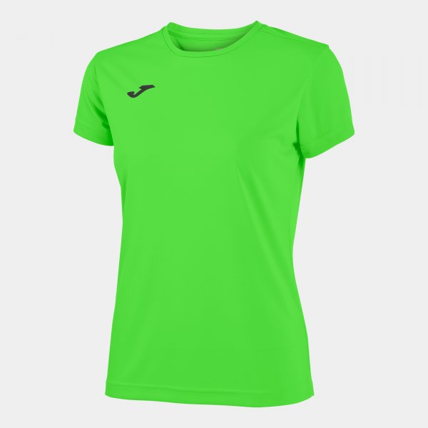 Дамски тениска с къс ръкав COMBI WOMAN SHORT SLEEVE T-SHIRT флуоресцентно зелено