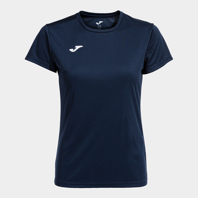 S/S T-SHIRT COMBI NAVY BLUE WOMEN BLACK