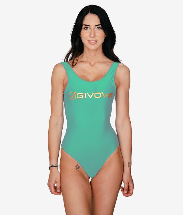Дамски бански COSTUME INTERO OLIMPIONICO DONNA зелено тюркоазено