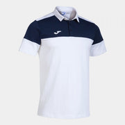 CREW V SHORT SLEEVE POLO WHITE NAVY WHITE-NAVY