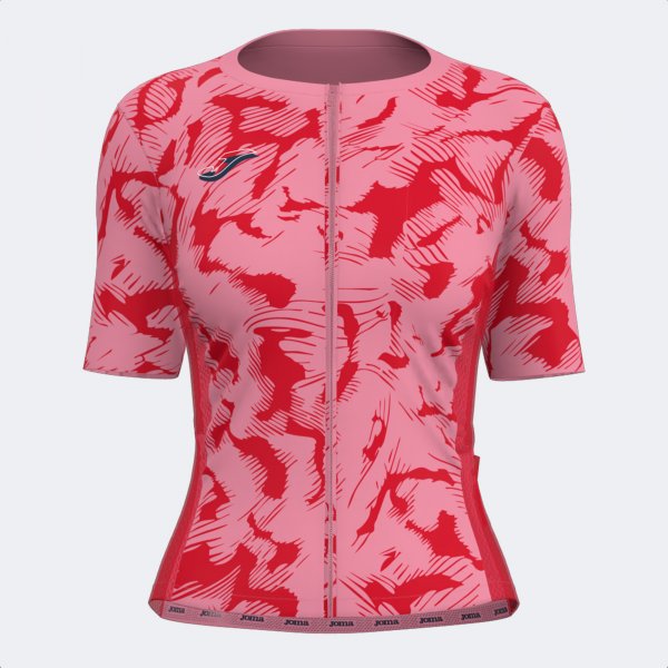 Дамски тениска CRONO CYCLING JERSEY PINK RED PINK-RED
