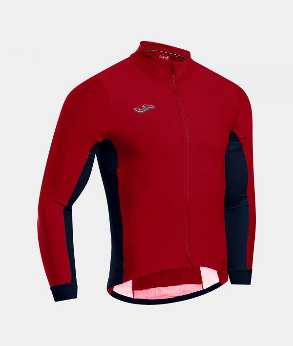 Поло блуза CRONO CYCLING JERSEY червено морско синьо