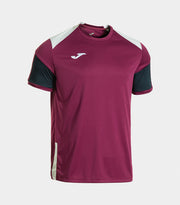 DANUBIO SHORT SLEEVE T-SHIRT BURGUNDY NAVY BLUE WINE