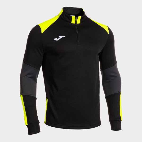 Суитшърт DANUBIO SWEATSHIRT сиво - черно жълто флуоресцентно