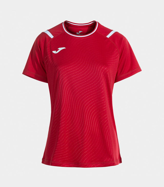 Дамски тениска с къс ръкав DINAMO II SHORT SLEEVE T-SHIRT червено бяло