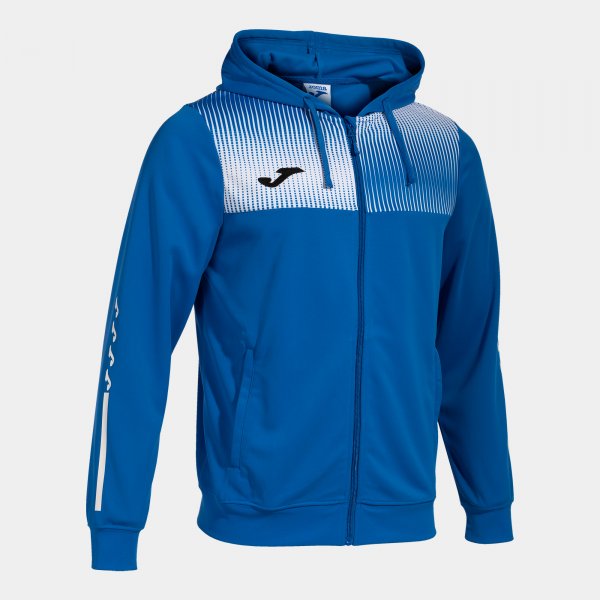 Суитшърт с качулка ECO SUPERNOVA ZIP-UP HOODIE азурно бяло