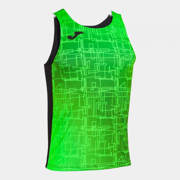 SLEEVELESS T-SHIRT ELITE VIII NEGRO-VERDE FLUOR