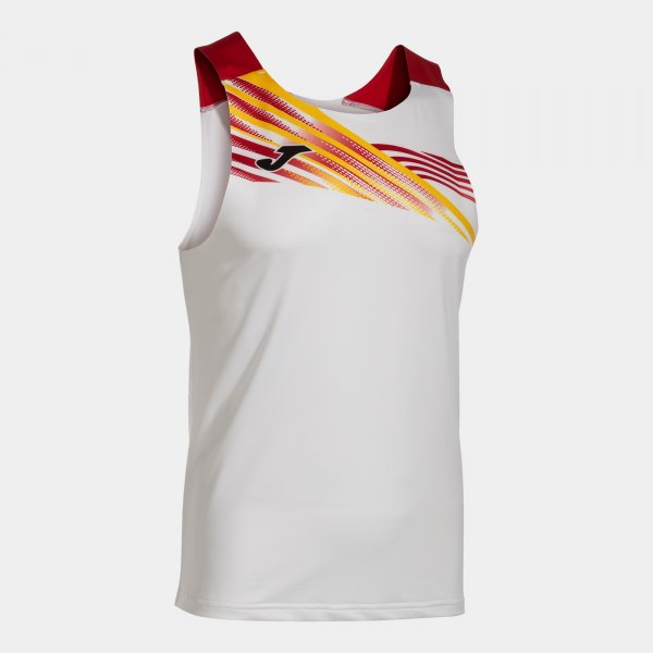 ELITE X SLEEVELESS SHIRT WHITE RED WHITE-RED