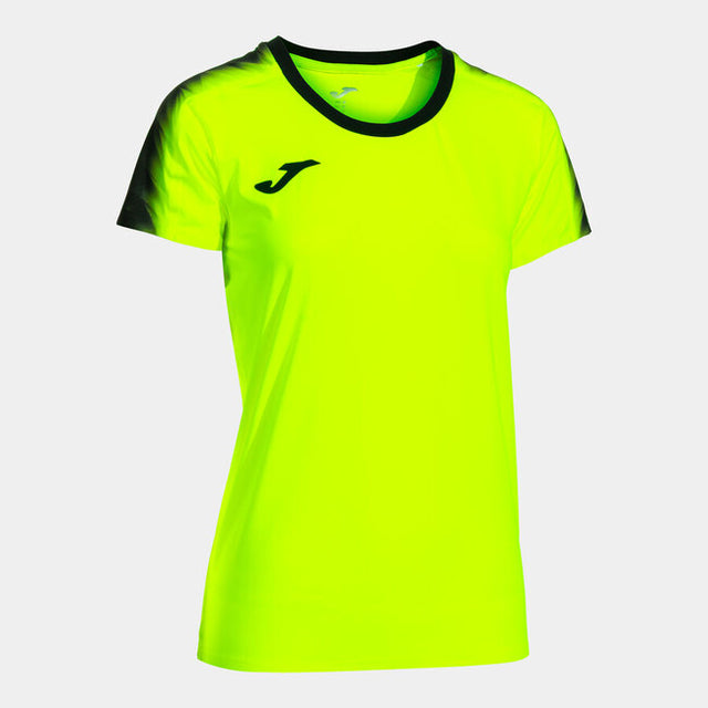 Дамски тениска за бягане ELITE XI SHORT SLEEVE T-SHIRT флуоресцентно жълто черно