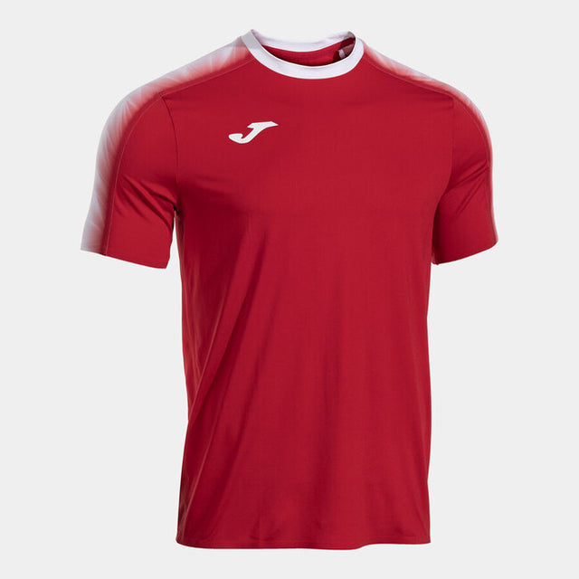 Тениска за бягане ELITE XI SHORT SLEEVE T-SHIRT флуо жълто - червено бяло