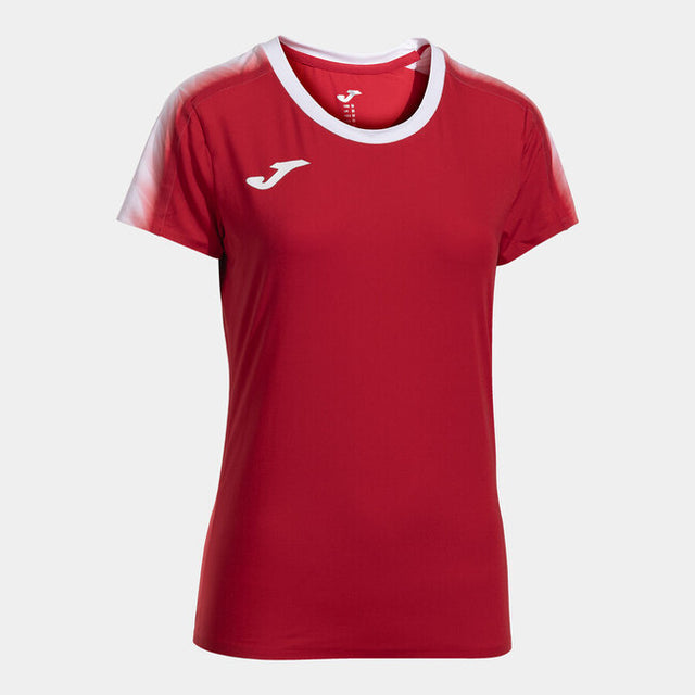 Дамски тениска за бягане ELITE XI SHORT SLEEVE T-SHIRT червено бяло