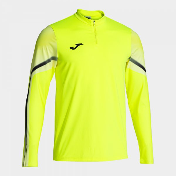 Суитшърт за бягане ELITE XI SWEATSHIRT флуоресцентно жълто черно