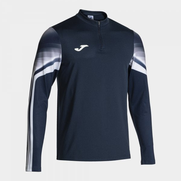 Суитшърт за бягане ELITE XI SWEATSHIRT морско синьо бяло