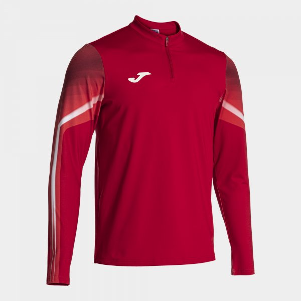 Суитшърт за бягане ELITE XI SWEATSHIRT червено бяло
