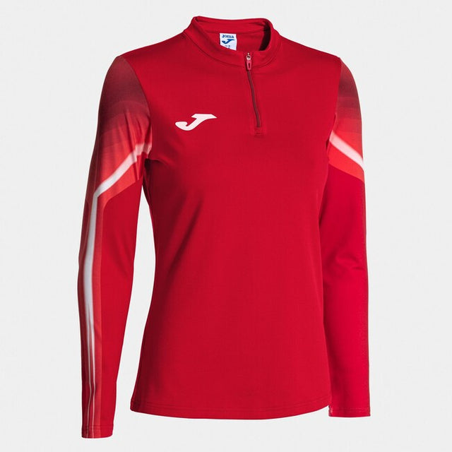 Дамска суитшърт за бягане ELITE XI SWEATSHIRT червено бяло
