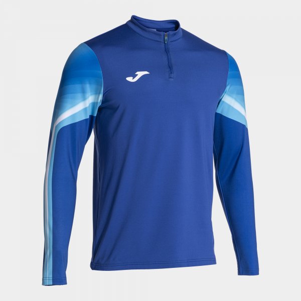 Суитшърт за бягане ELITE XI SWEATSHIRT азурно бяло