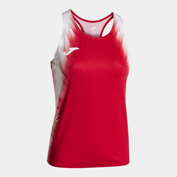 Дамски спортен потник ELITE XI TANK TOP червено бяло