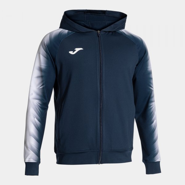 Суитшърт с качулка ELITE XI ZIP-UP HOODIE морско синьо бяло