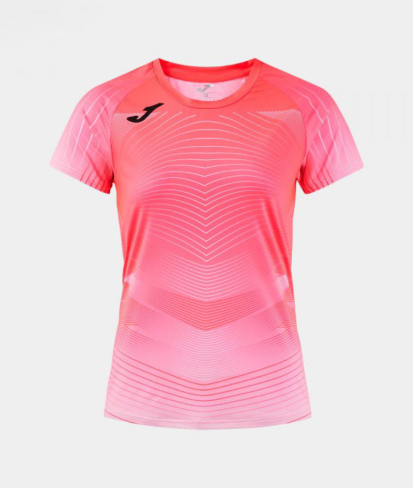Дамски тениска ELITE XII SHORT SLEEVE T-SHIRT коралово флуоресцентно