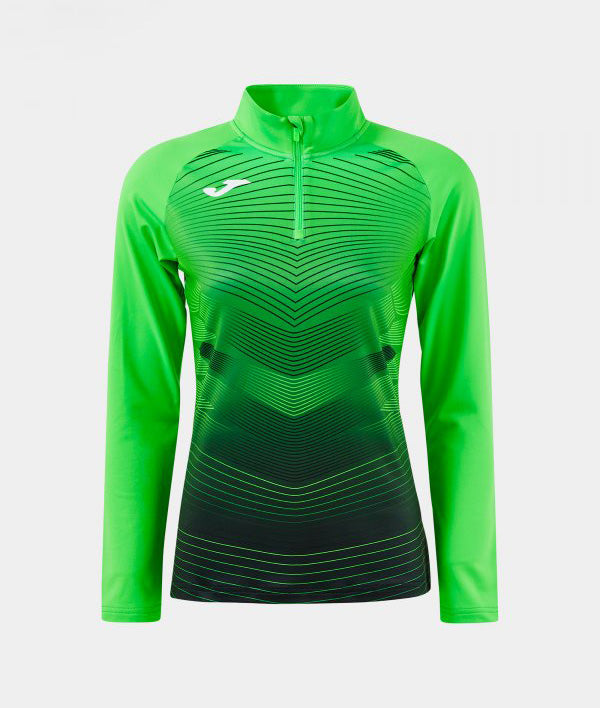 Дамска суитшърт ELITE XII SWEATSHIRT флуоресцентно зелено