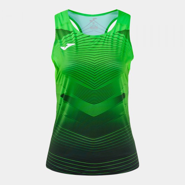 Дамски тениска ELITE XII TANK TOP флуоресцентно зелено