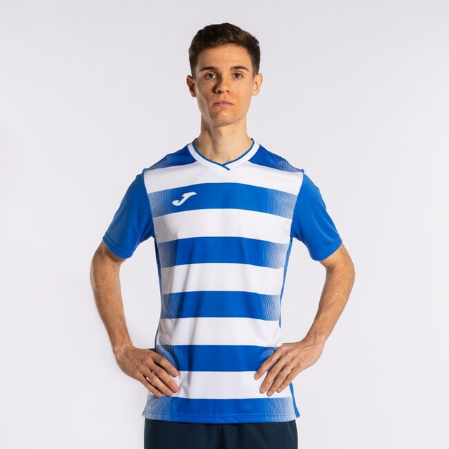 Фланелка / тениска EUROPA V SHORT SLEEVE T-SHIRT азурно бяло