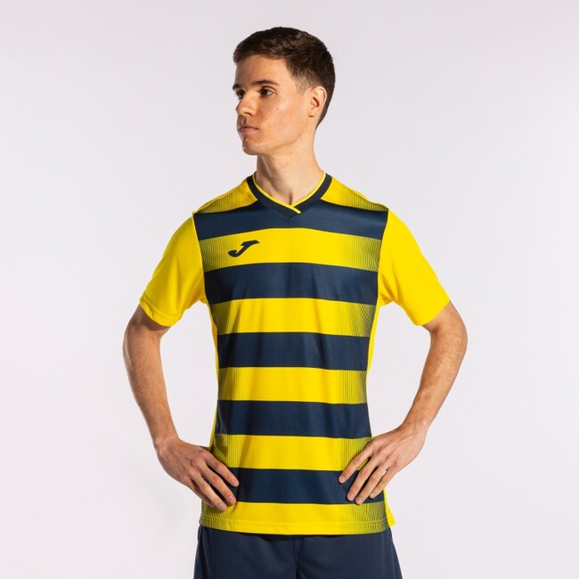 EUROPA V SHORT SLEEVE T-SHIRT YELLOW-NAVY