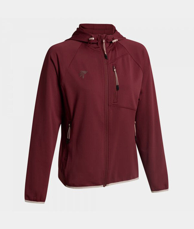 Дамска суитшърт EXPLORER ZIP-UP HOODIE червено