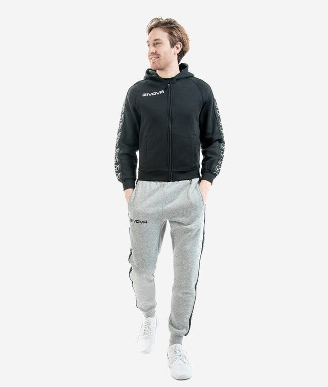 Суитшърт FELPA FULL ZIP BAND черно