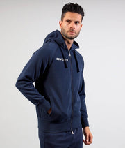 Суитшърт FELPA KING FULLZIP синьо