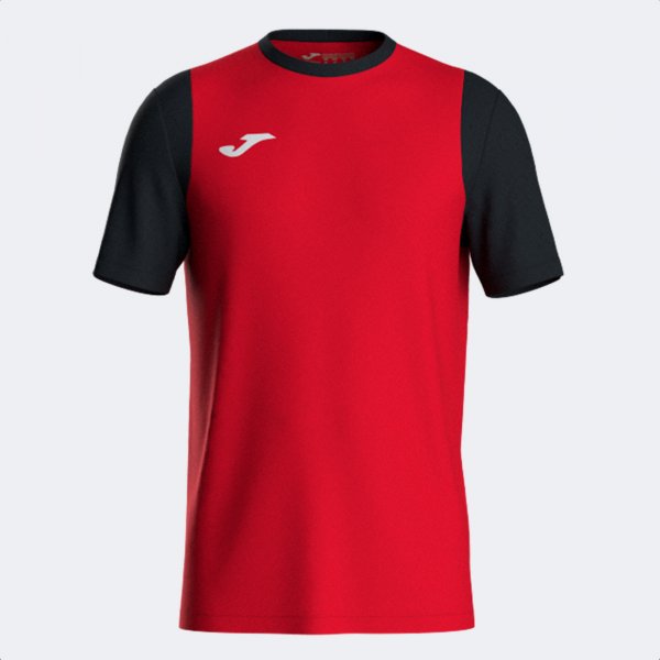 Баскетболен екип (фланелка) CANCHA SHORT SLEEVE T-SHIRT червено черно