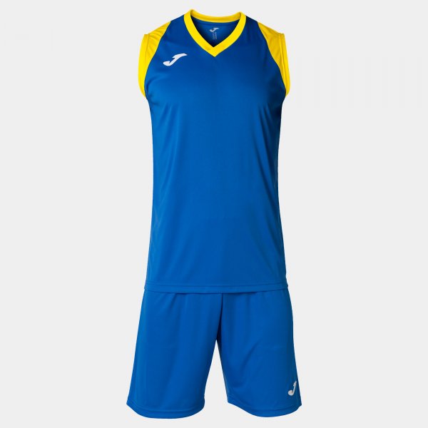 Баскетболен комплект FINAL II TWO-PIECE SET азурно жълто