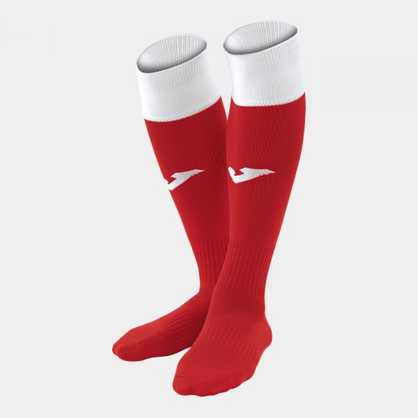 Гети / чорапи CALCIO 24 FOOTBALL SOCKS червено бяло