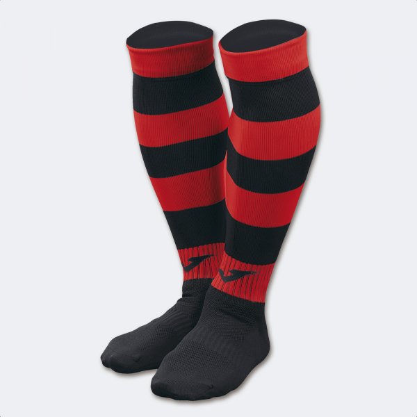 Гети / чорапи ZEBRA II MID-CALF FOOTBALL SOCKS (4 PCS) черно червено