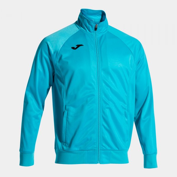 Суичър с цип JACKET COMBI GALA флуоресцентно тюркоазено