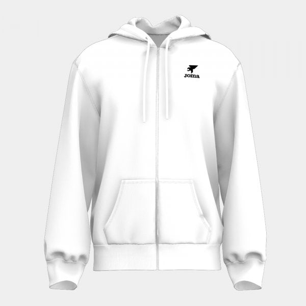 Суитшърт с качулка ZIP-UP HOODIE бяло