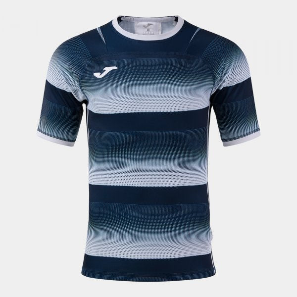 STONE RUGBY PRO SHORT SLEEVE T-SHIRT WHITE DARK NAVY WHITE-NAVY